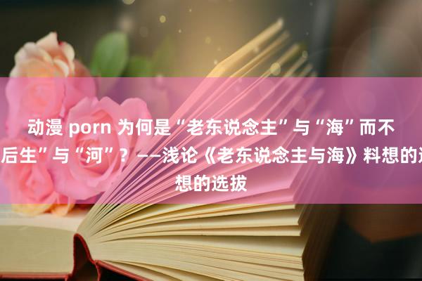 动漫 porn 为何是“老东说念主”与“海”而不是“后生”与“河”？——浅论《老东说念主与海》料想的选拔